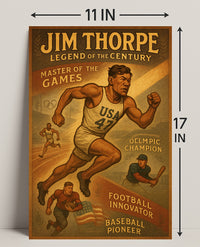 Jim Thorpe Legend of the Century Poster Print PosterGoat