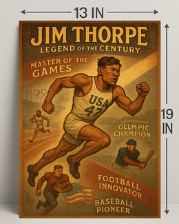Jim Thorpe Legend of the Century Poster Print PosterGoat