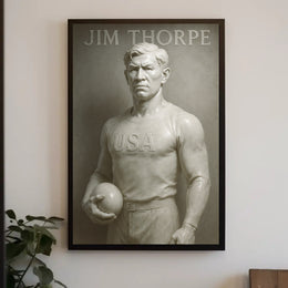 Jim Thorpe Legendary Athlete Poster Art PosterGoat