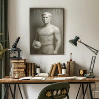 Jim Thorpe Legendary Athlete Poster Art PosterGoat