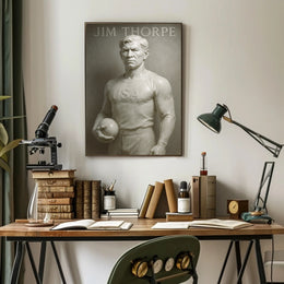 Jim Thorpe Legendary Athlete Poster Art PosterGoat