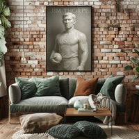 Jim Thorpe Legendary Athlete Poster Art PosterGoat