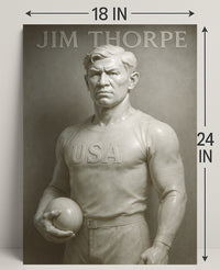 Jim Thorpe Legendary Athlete Poster Art PosterGoat