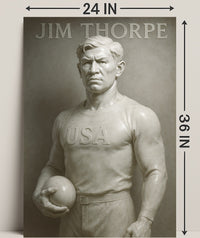 Jim Thorpe Legendary Athlete Poster Art PosterGoat