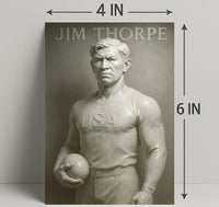Jim Thorpe Legendary Athlete Poster Art PosterGoat