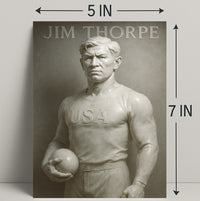 Jim Thorpe Legendary Athlete Poster Art PosterGoat