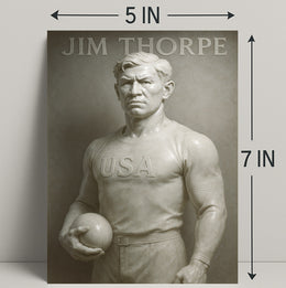 Jim Thorpe Legendary Athlete Poster Art PosterGoat