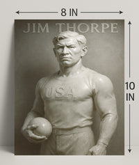 Jim Thorpe Legendary Athlete Poster Art PosterGoat