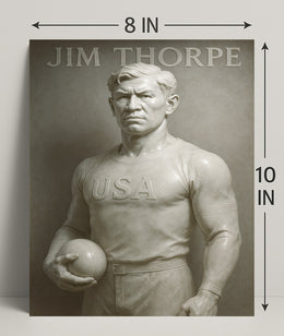 Jim Thorpe Legendary Athlete Poster Art PosterGoat