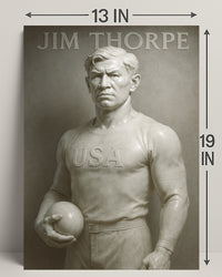 Jim Thorpe Legendary Athlete Poster Art PosterGoat
