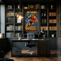 Jim Thorpe Legendary Athlete Wall Art Print PosterGoat