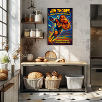 Jim Thorpe Legendary Athlete Wall Art Print PosterGoat
