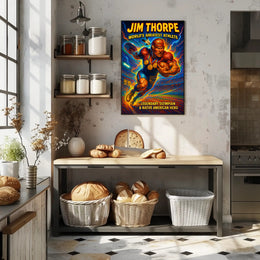 Jim Thorpe Legendary Athlete Wall Art Print PosterGoat