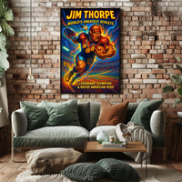 Jim Thorpe Legendary Athlete Wall Art Print PosterGoat