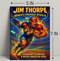 Jim Thorpe Legendary Athlete Wall Art Print PosterGoat