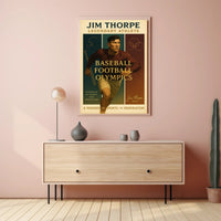 Jim Thorpe Legendary Athlete Wall Art Print PosterGoat