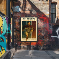 Jim Thorpe Legendary Athlete Wall Art Print PosterGoat