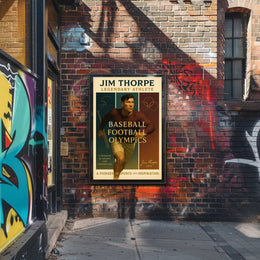 Jim Thorpe Legendary Athlete Wall Art Print PosterGoat
