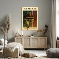 Jim Thorpe Legendary Athlete Wall Art Print PosterGoat