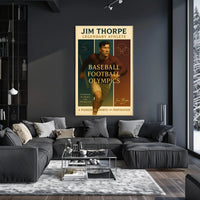 Jim Thorpe Legendary Athlete Wall Art Print PosterGoat
