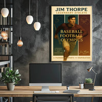 Jim Thorpe Legendary Athlete Wall Art Print PosterGoat