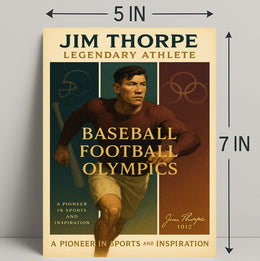Jim Thorpe Legendary Athlete Wall Art Print PosterGoat
