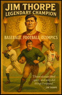Jim Thorpe Legendary Champion Poster Art Print PosterGoat