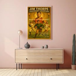Jim Thorpe Legendary Champion Poster Art Print PosterGoat