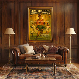 Jim Thorpe Legendary Champion Poster Art Print PosterGoat