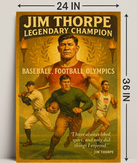 Jim Thorpe Legendary Champion Poster Art Print PosterGoat