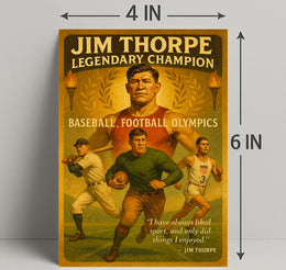 Jim Thorpe Legendary Champion Poster Art Print PosterGoat