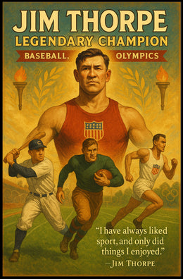 Jim Thorpe Legendary Champion Poster Print PosterGoat