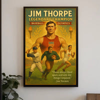 Jim Thorpe Legendary Champion Poster Print PosterGoat