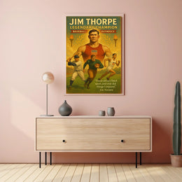Jim Thorpe Legendary Champion Poster Print PosterGoat