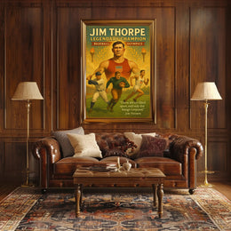Jim Thorpe Legendary Champion Poster Print PosterGoat