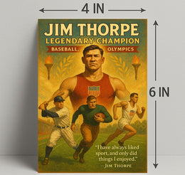 Jim Thorpe Legendary Champion Poster Print PosterGoat