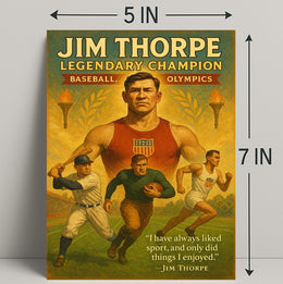 Jim Thorpe Legendary Champion Poster Print PosterGoat