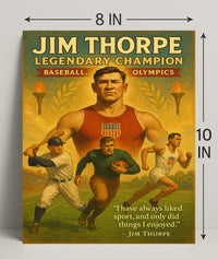 Jim Thorpe Legendary Champion Poster Print PosterGoat