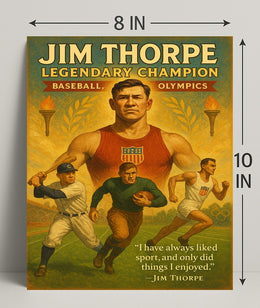 Jim Thorpe Legendary Champion Poster Print PosterGoat