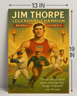Jim Thorpe Legendary Champion Poster Print PosterGoat
