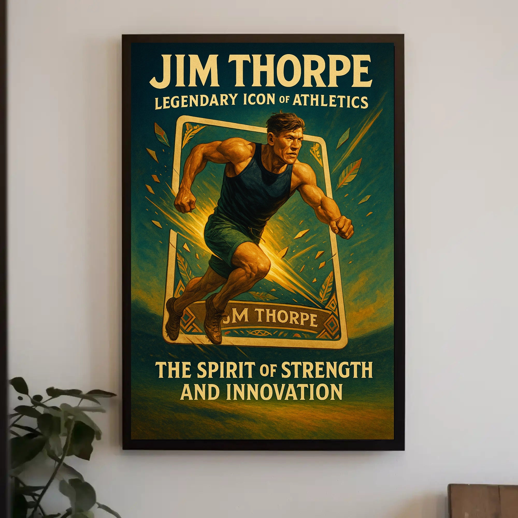 Jim Thorpe Legendary Icon of Athletics Poster PosterGoat
