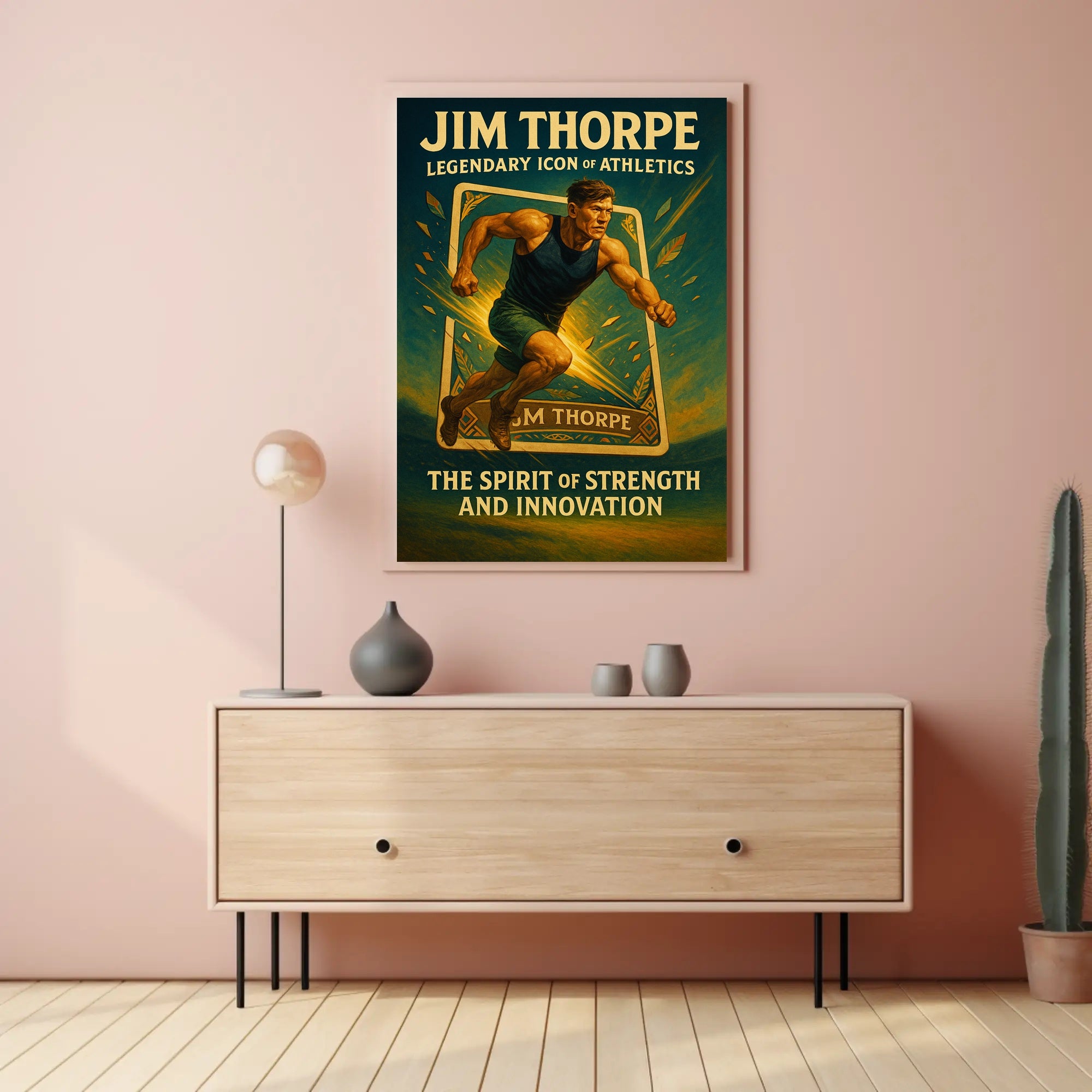 Jim Thorpe Legendary Icon of Athletics Poster PosterGoat