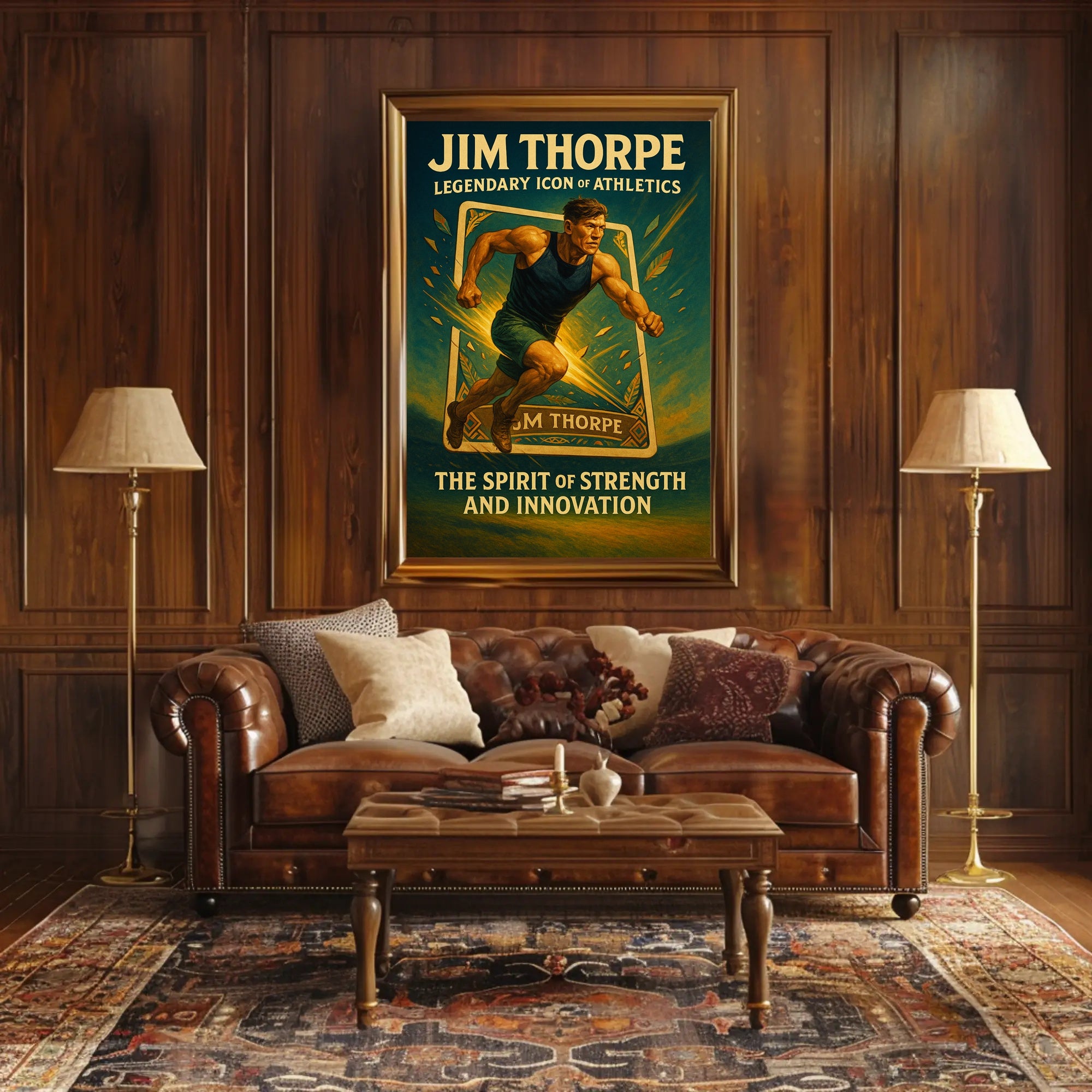 Jim Thorpe Legendary Icon of Athletics Poster PosterGoat