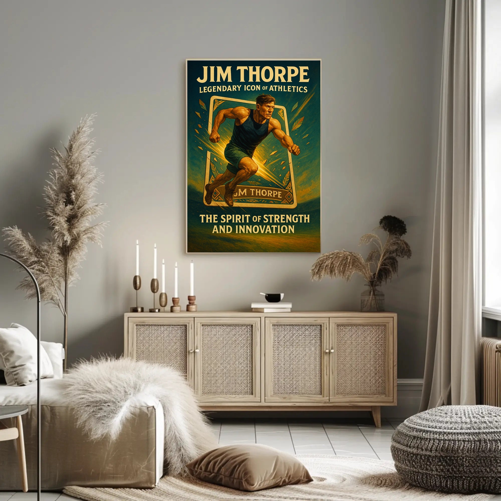 Jim Thorpe Legendary Icon of Athletics Poster PosterGoat