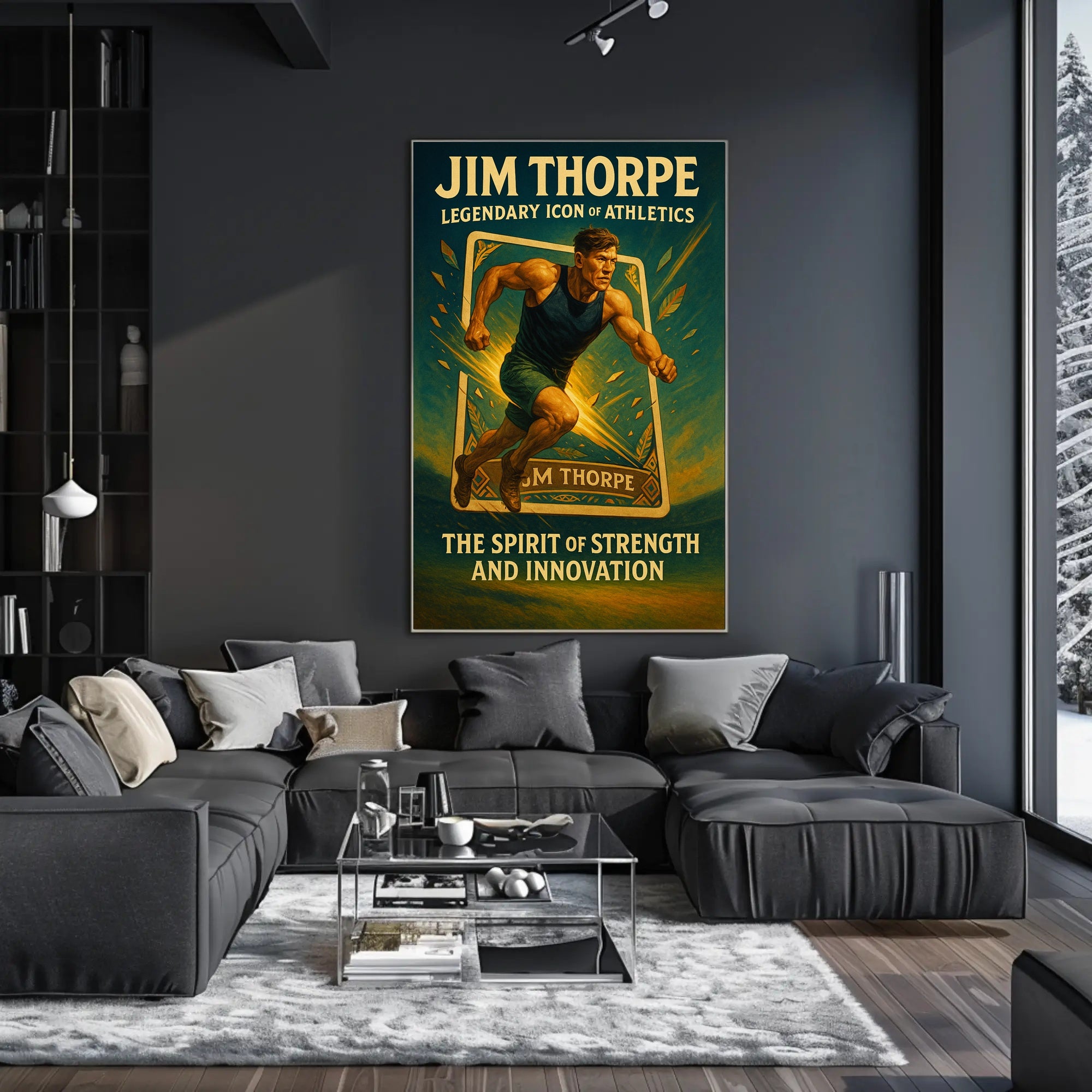 Jim Thorpe Legendary Icon of Athletics Poster PosterGoat