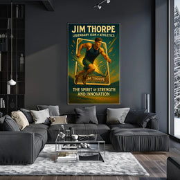 Jim Thorpe Legendary Icon of Athletics Poster PosterGoat