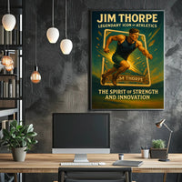 Jim Thorpe Legendary Icon of Athletics Poster PosterGoat