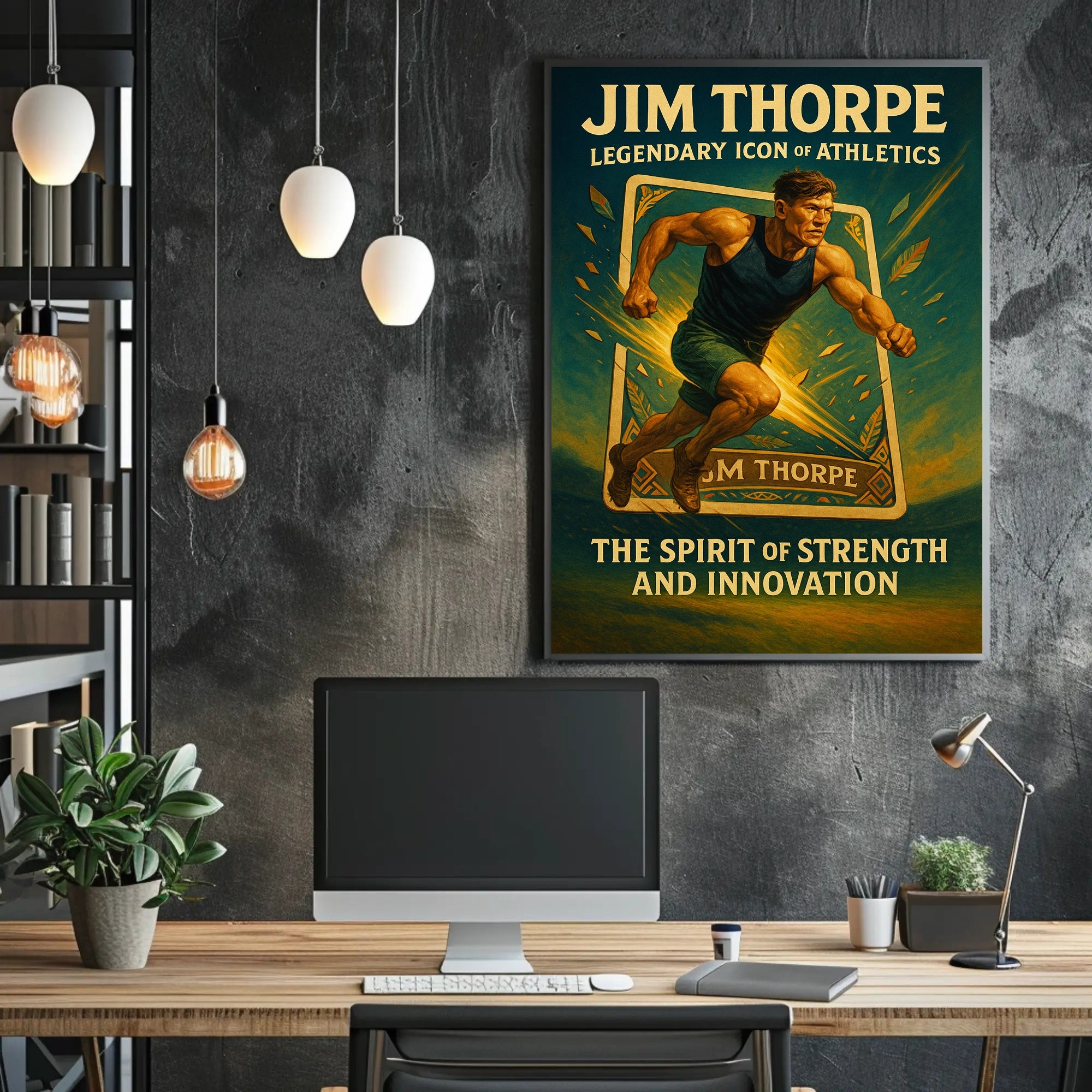 Jim Thorpe Legendary Icon of Athletics Poster PosterGoat