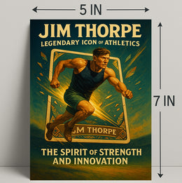 Jim Thorpe Legendary Icon of Athletics Poster PosterGoat