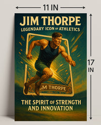 Jim Thorpe Legendary Icon of Athletics Poster PosterGoat